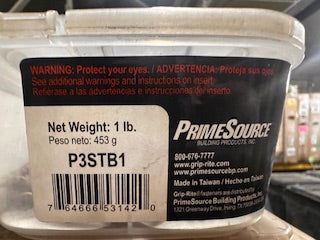 1 LB 3" x 9 EXTERIOR SCREWS